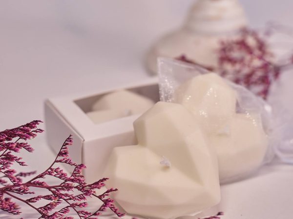 Svijeća "reljefno srce"