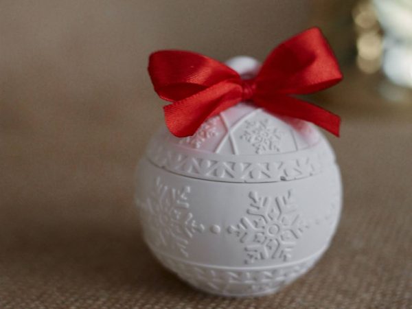 Svijeća u božićnoj kuglici